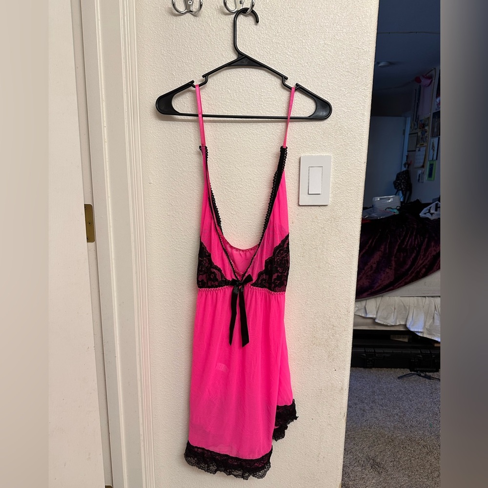 Black and pink babydoll